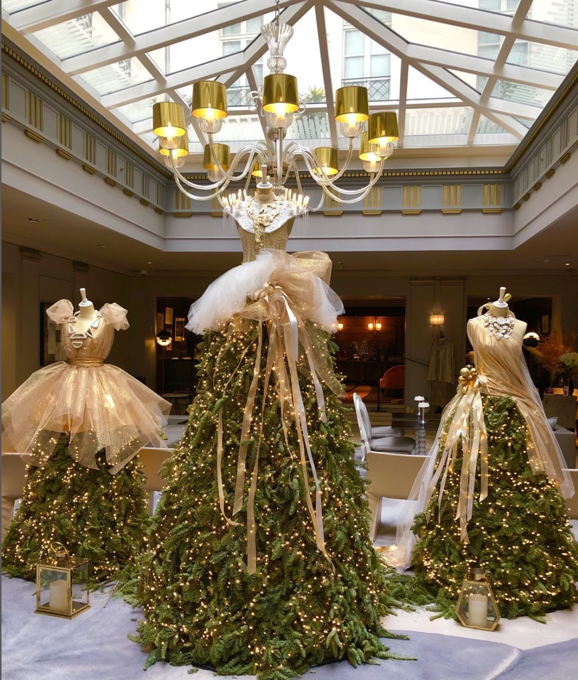 Christmas trees at the Sofitel hotel with Jérôme Blin