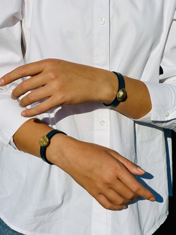 Bracelet collab bleu canard