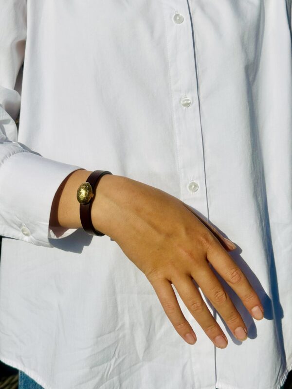 Bracelet Cœur de cuillère Aubergine – Image 2