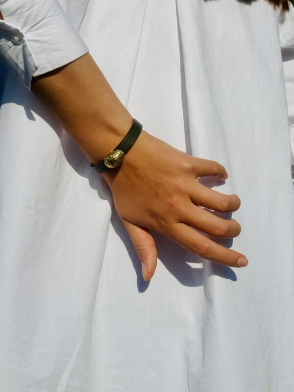 Bracelet Cœur de cuillère  Kaki – Image 2