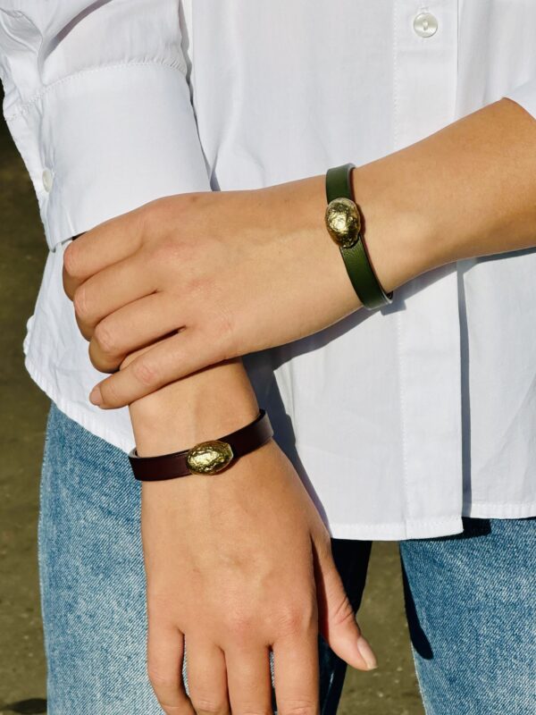 Bracelet Cœur de cuillère  Kaki – Image 3