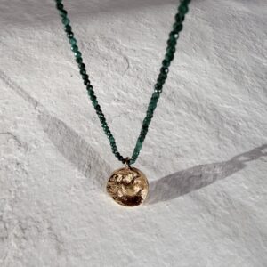 Collier MÉDAILLE Malachite
